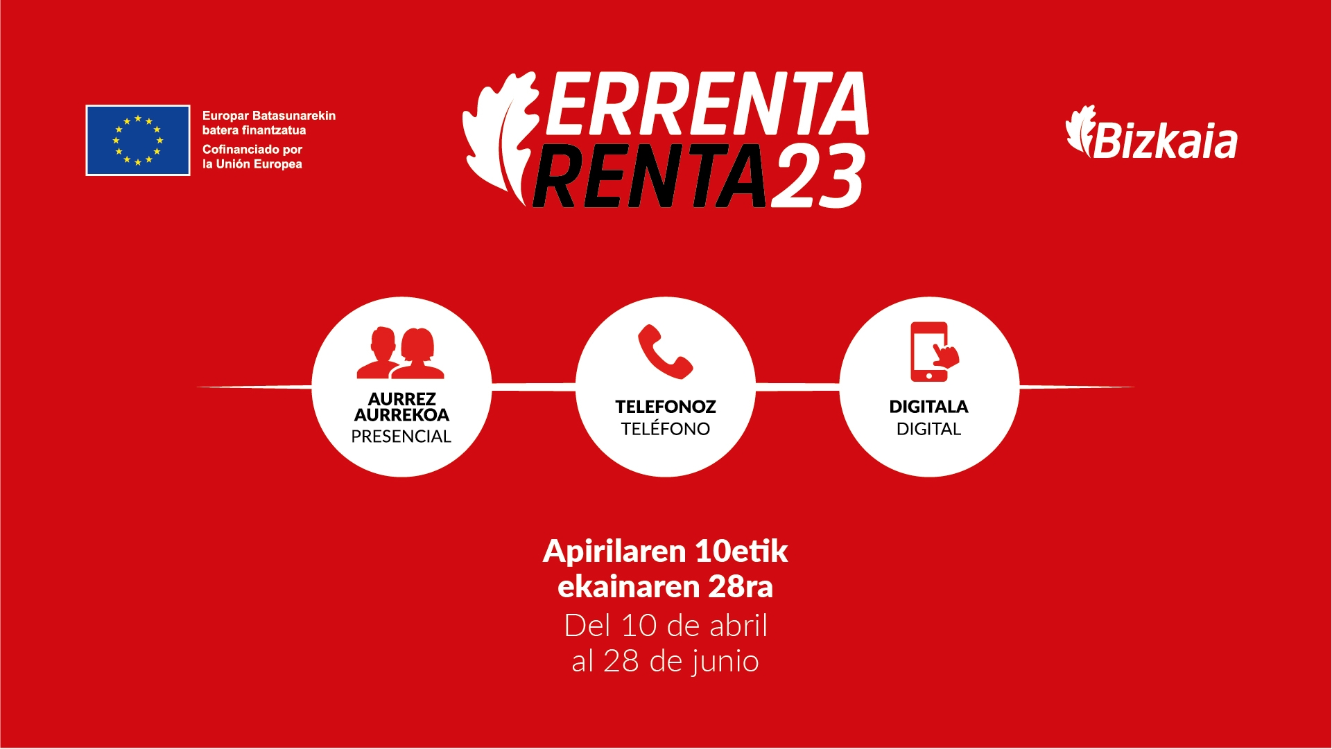 Renta 2023 – Desde el 10 de abril al 28 de junio