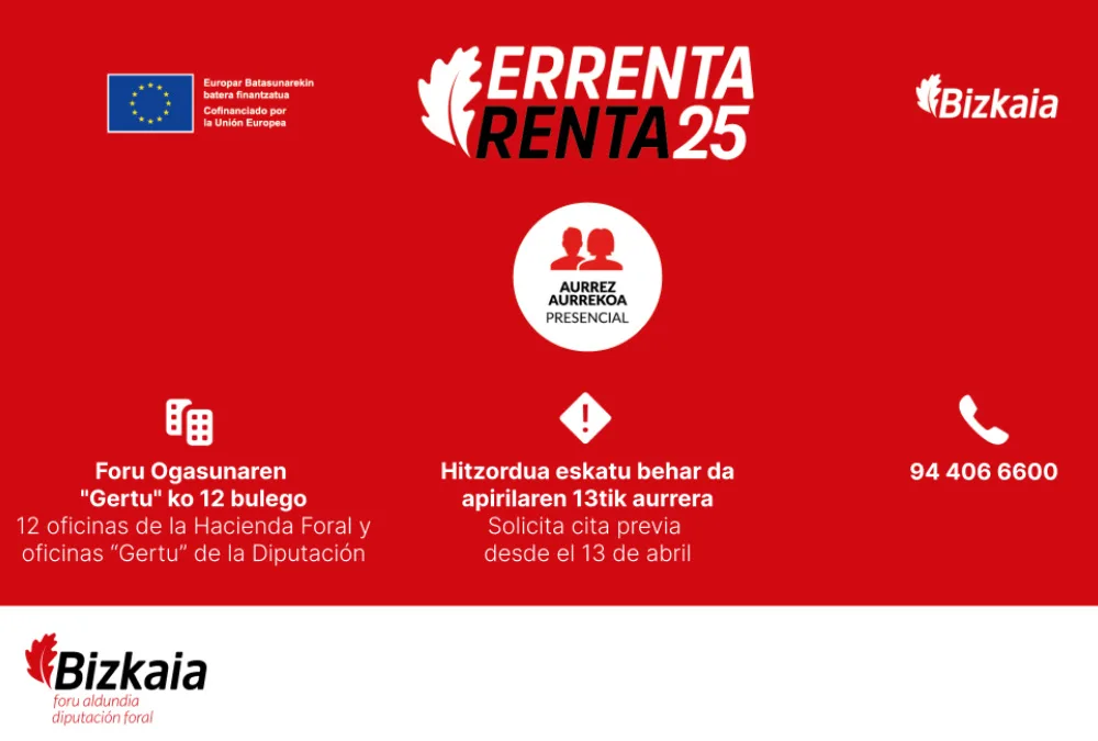 Renta 2025 – Desde el 15 de abril al 30 de junio