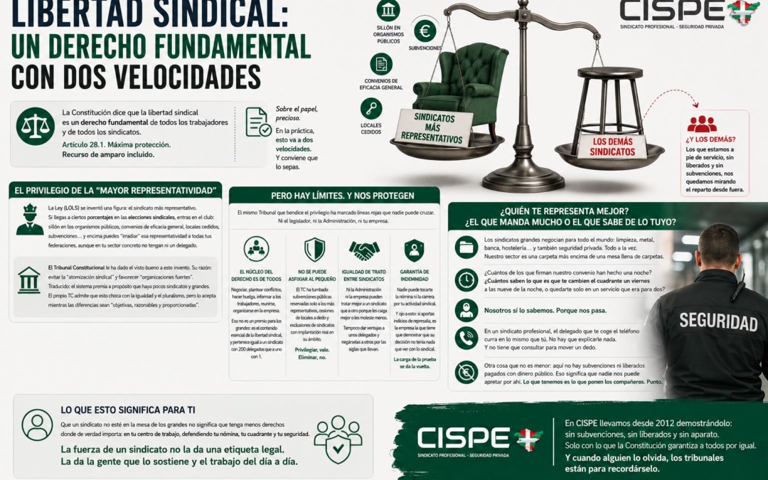Libertad sindical: Un derecho fundamental con dos velocidades